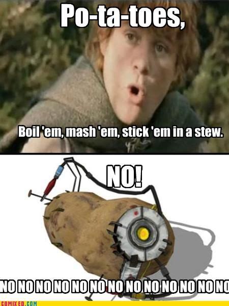 Samwise Gamgee Glados Real Worst Enemy Portal Memes Portal 2 Funny