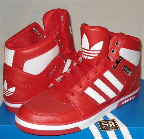 All you have to do is slip them on and trust. New Adidas Originals Men's HARD COURT HI 2.0 Red White ...