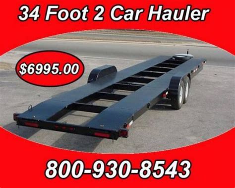 Trailers for cars to pull. Car Haulers 2 Car Trailers Bumper Pull Trailer Avail In ...
