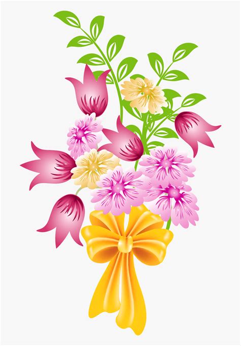 Bouquet Of Flowers Clipart No Background Clip Art Library