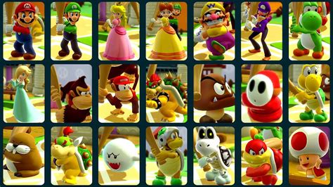 Super Mario Party All Characters Home Run Youtube