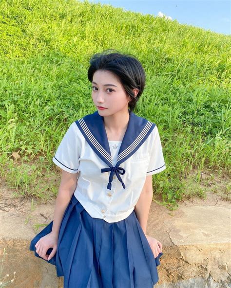 Beautiful People Gorgeous Shot Hair Styles Sailor Fashion Chinese Model Face Hair School