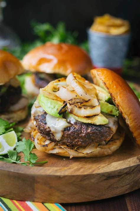 Gourmet Burger Recipe Mojo Beef Burgers With Tequila Lime Aioli