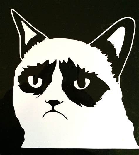 Grumpy Cat Decal 6x6