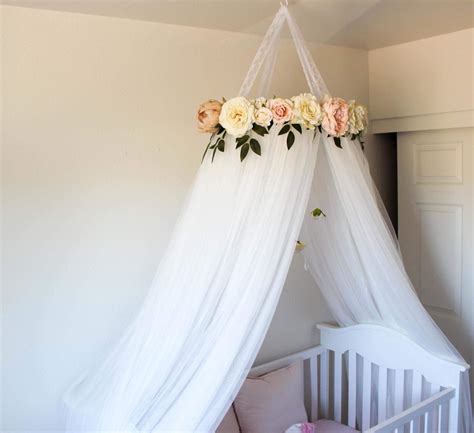 Nursery Canopy Over Crib Diy Crown Canopy For A Crib Or Bed Fit For