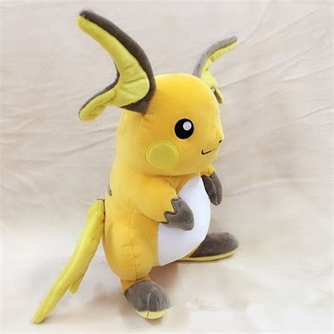 Anime Games Pokemon Pikachu Series 30cm Original Raichu Plush Toy Swire