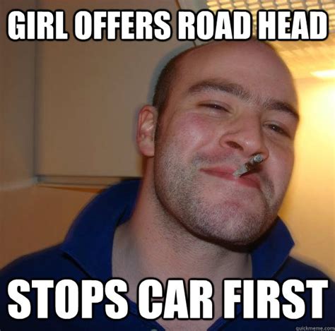 Girl Offers Road Head Stops Car First Misc Quickmeme