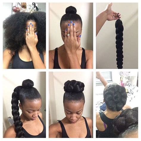 This style reveals the face while emphasizing the natural beauty of a woman. Natural hair glory. - Follow for more style ... | Natural ...
