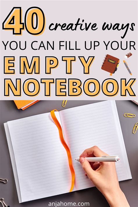Empty Notebook Ideas 40 Things To Do With A Blank Journal Anjahome