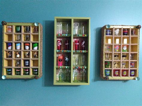You are at the right place. Upcycle - Shot glass display cases that I made from coke ...