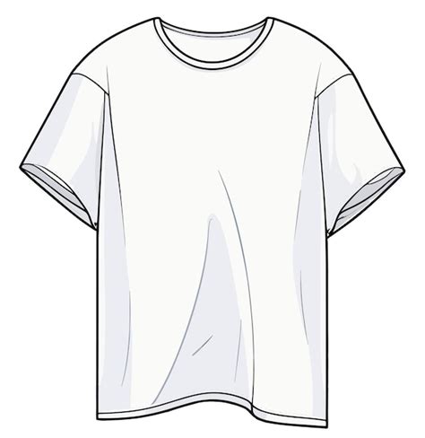 premium vector white men tshirt fashion illustration template