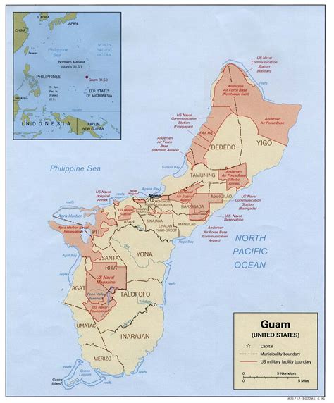 Gis Research And Map Collection Maps Of Guam Available From Ball State