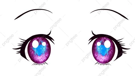 Character Eyes Png Transparent Eyes Anime Manga Style Glow Purple Eyes