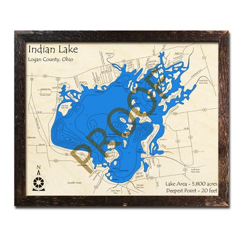 34 Indian Lake Ohio Map Maps Database Source