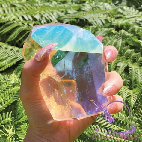 Sleepydreamcollector Blog On Tumblr Just Listed This Stunning Huge Angel Aura Clear Quartz Self