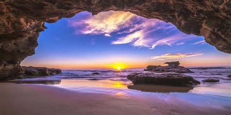 Caves Beach Sunrise Acrylic