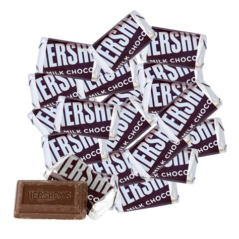 Buy Hersheys Miniature Chocolate Bars Bulk Candy Pack Individually Wrapped Fun Size Candy