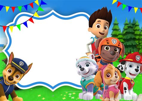 Paw Patrol Skye Invitation Template For Your Daughters Birthday Party