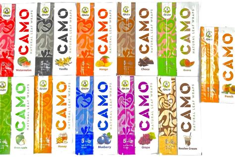 Camo Self Rolling Wraps 11 Flavor Sampler Reviews Read And Leave