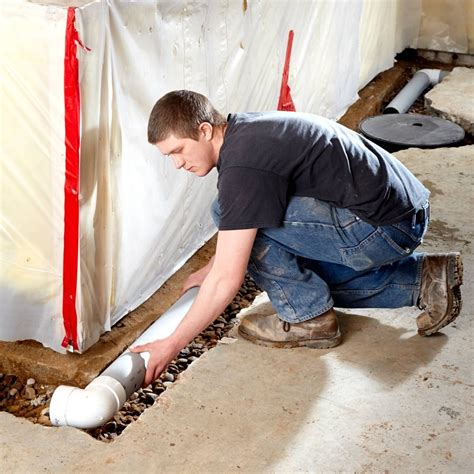 Basement Waterproofing How To Install A Water Drainage System Diy
