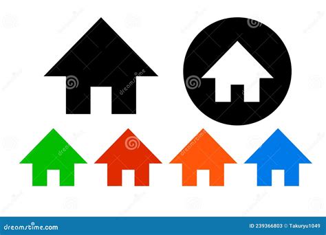 Home Icon Set Vector About House Stock Vector Illustration Of