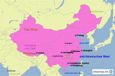 This is a list of islands of the people's republic of china (prc). StepMap - china städte, flüsse, landschaften, gebirge ...