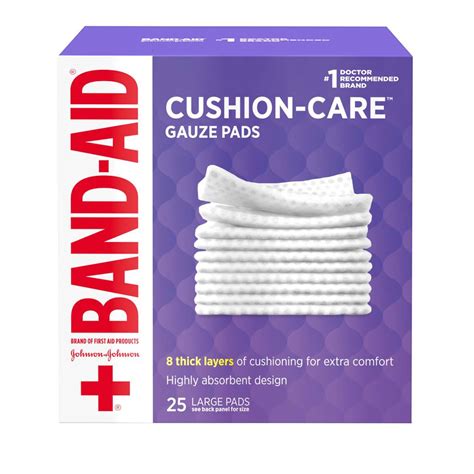 Cushion Care Sterile Non Stick Gauze Pads Band Aid Brand