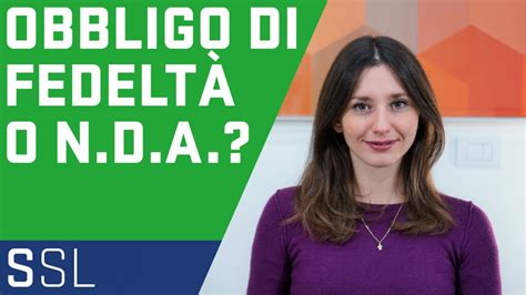 Obbligo Di Fedelt Del Lavoratore E Patto Di Riservatezza