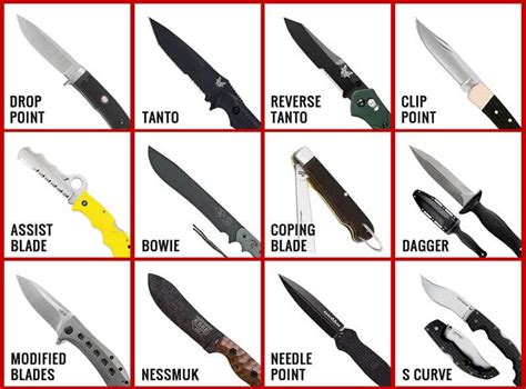 26 Knife Blade Types In 2023 With Chart And Shape Explanations