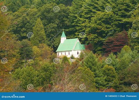 Hillside Church Stock Image Image Of Hillside Green 1405433