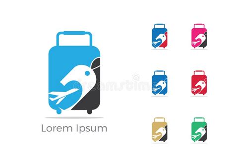 Travel Logo Design Holiday Bag And Airplane Icon Business Trip