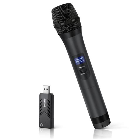 Fifine Wireless Microphone, USB Microphone,UHF Handheld Dynamic ...