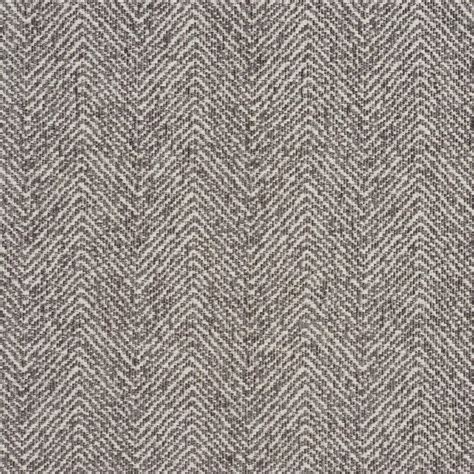 E736 Grey Herringbone Woven Textured Upholstery Fabric