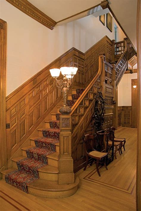 Restored Victorian Interiors Stairs Old Houses Spiral Stairs