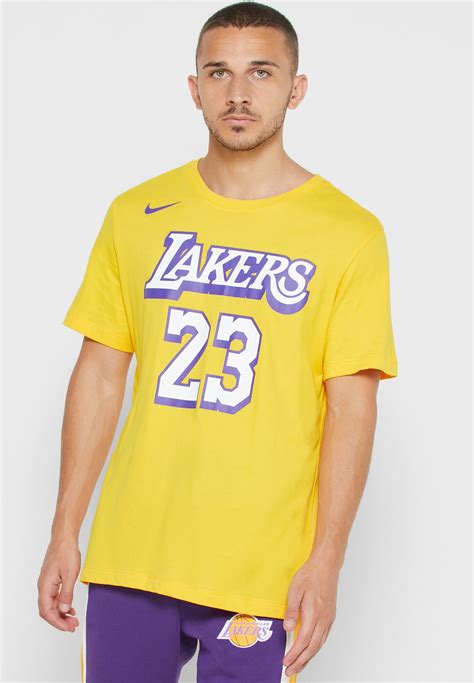 Lebron james authentic nike vs swingman los angeles lakers jersey comparison. Buy Nike Yellow Lebron James Los Angeles Lakers T-shirt ...
