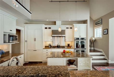 The versatility of this color allows it to be styled in countless ways. Chef's Delight - Transitional - Kitchen - Portland Maine ...