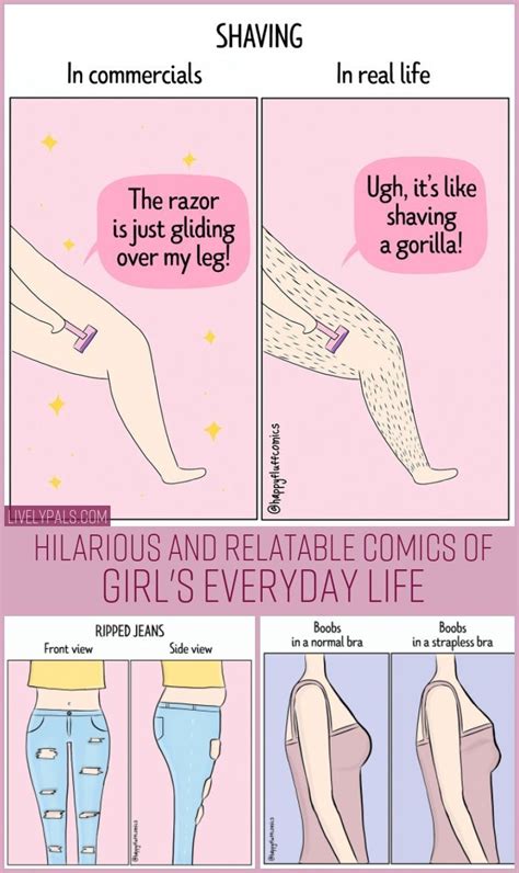 25 Hilarious And Relatable Comics Of Girls Everyday Life Life Livelypals Girls Problems