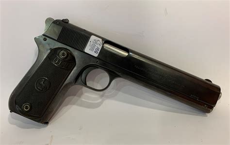Rare Pistolet Semi Automatique Colt 1902 Calibre 38 Rimless Arme