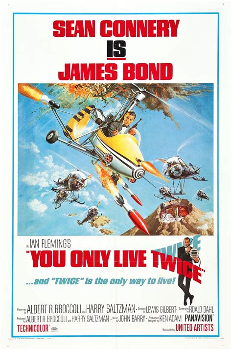 You Only Live Twice 1967 James Bond Movie Posters James Bond