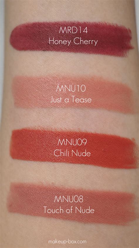 The Makeup Box Maybelline Color Sensational Inti Matte Nude Swatches