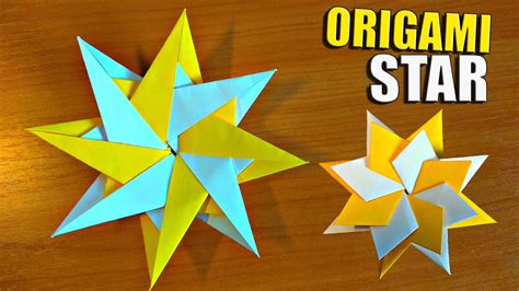 Diy How To Make Modular Origami 8 Point Star Easy Youtube