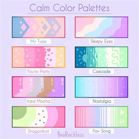 Art Tutorials On Instagram Calm Colour Palette Use These When Making