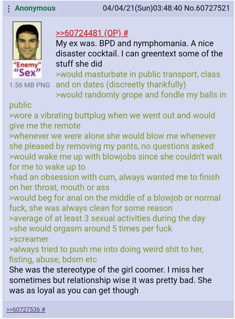 Anon Dated A Female Coomer Rgreentext Greentext Stories Know