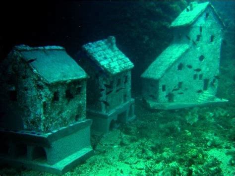 Abandoned 1960s French Riviera Film Set A Miniature Underwater City