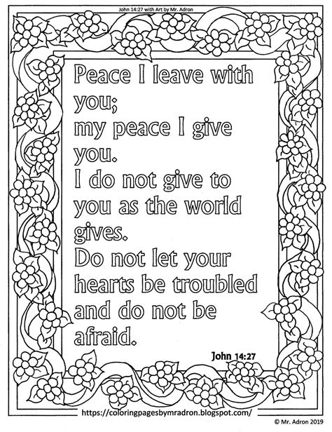 Coloring Pages For Kids By Mr Adron John 1427 Print And Color Peace