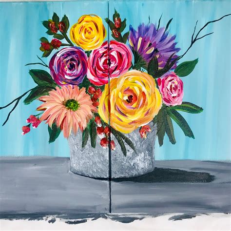 26 Best Ideas For Coloring Flower Vase Painting