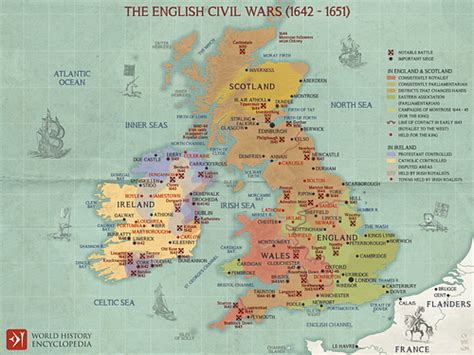 English Civil War Map