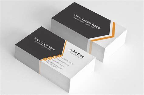 Simple Orange Aero Business Card Business Card Templates ~ Creative