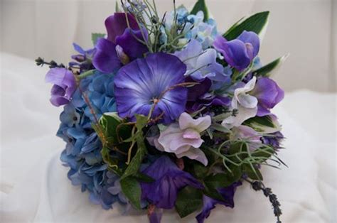 An unusual combination of roses and cacti. Morning glory bouquet | Blue wedding bouquet, Hydrangea ...