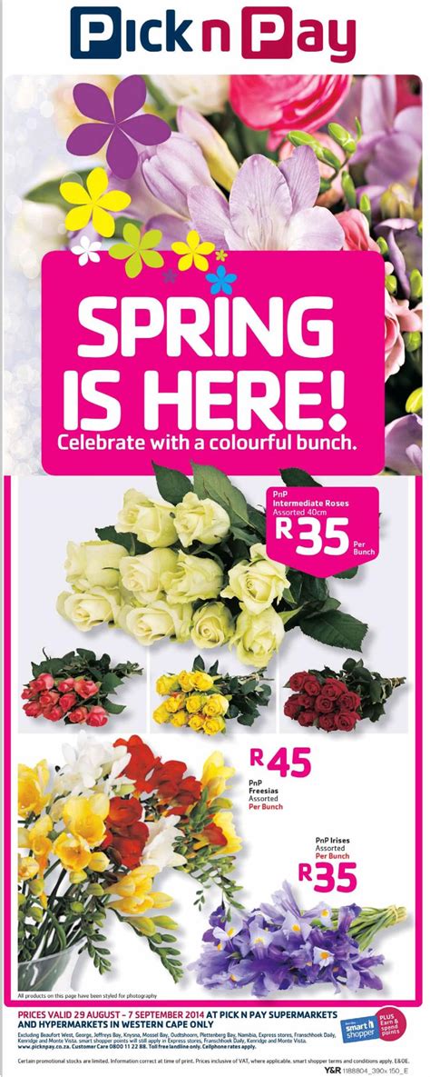 If you are going to pay that much, you might as well have more people there to share in the big day. Latest Pick N Pay Flowers Prices - flowers pictures